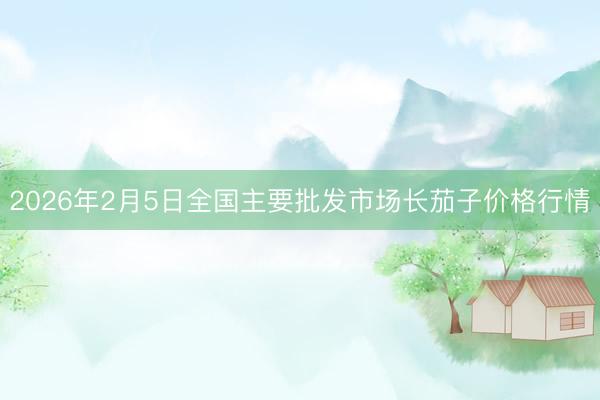 2026年2月5日全国主要批发市场长茄子价格行情