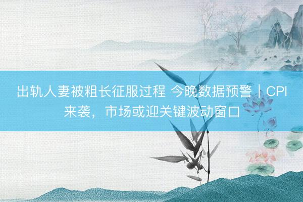 出轨人妻被粗长征服过程 今晚数据预警｜CPI来袭，市场或迎关键波动窗口