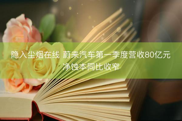 隐入尘烟在线 蔚来汽车第一季度营收80亿元 净蚀本同比收窄