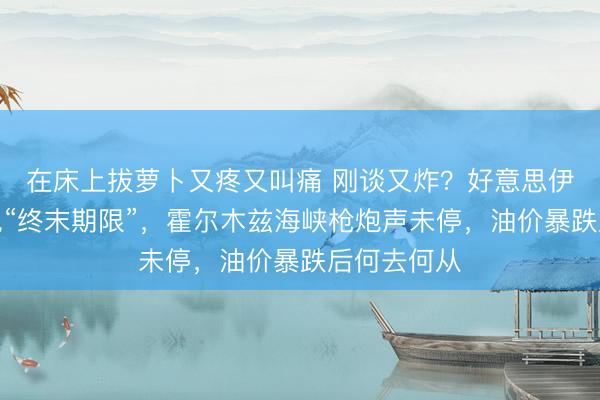 在床上拔萝卜又疼又叫痛 刚谈又炸？好意思伊核谈判惊现“终末期限”，霍尔木兹海峡枪炮声未停，油价暴跌后何去何从
