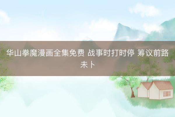 华山拳魔漫画全集免费 战事时打时停 筹议前路未卜
